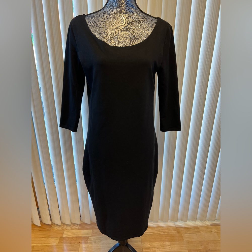 Toms Ware, black XL dress with scoop neck